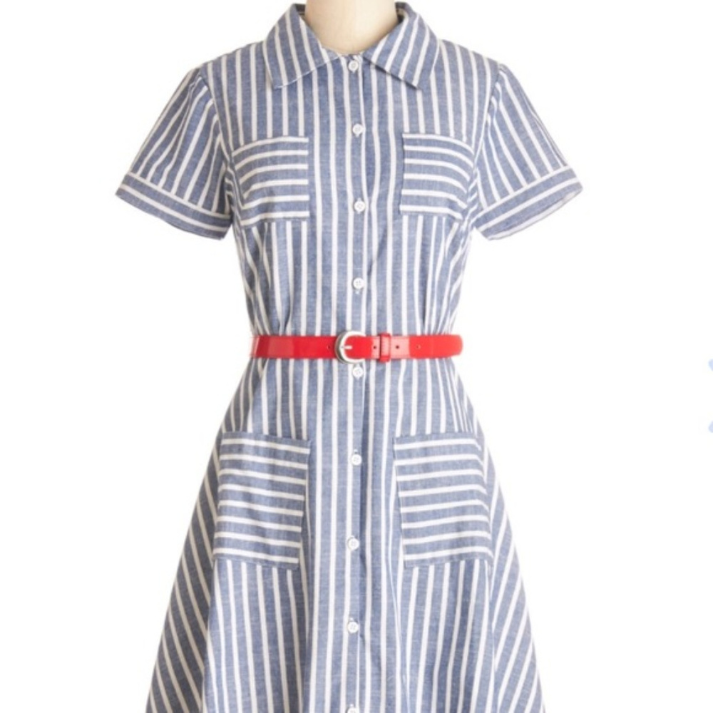 Modcloth Brand New Bookstore Shirt Dress